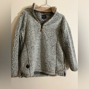 Simply southern Sherpa quarter zip pull over